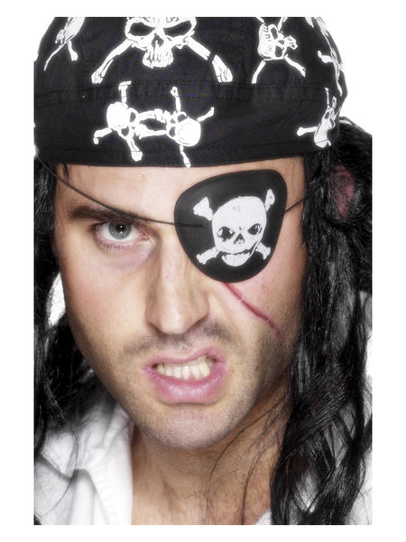 Pirate Eyepatch, Black & White
