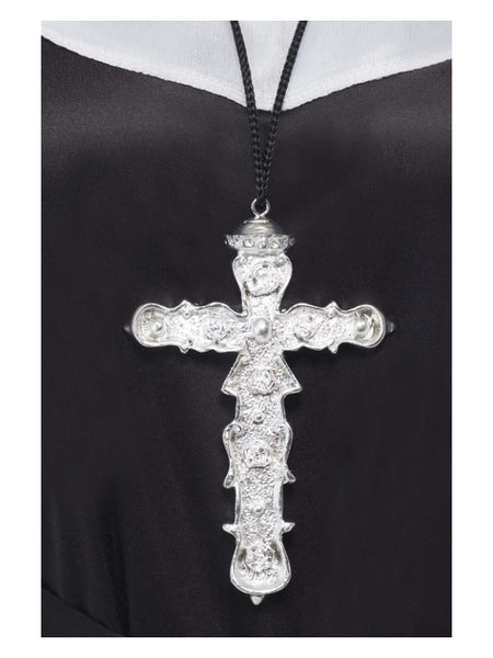 Ornate Cross Pendant, Silver