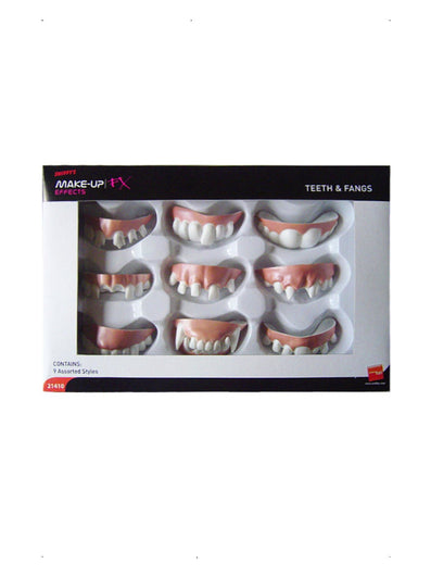 Smiffys Make-Up FX, Assorted Teeth & Fangs