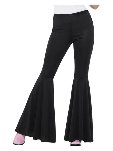 Flared Trousers, Ladies, Black