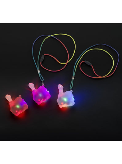 Thumb Flashing Necklace, Assorted