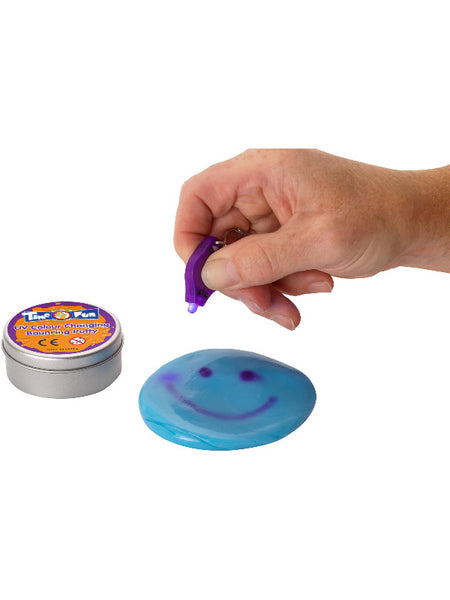 UV Colour Changing Bouncing Putty, Assorted