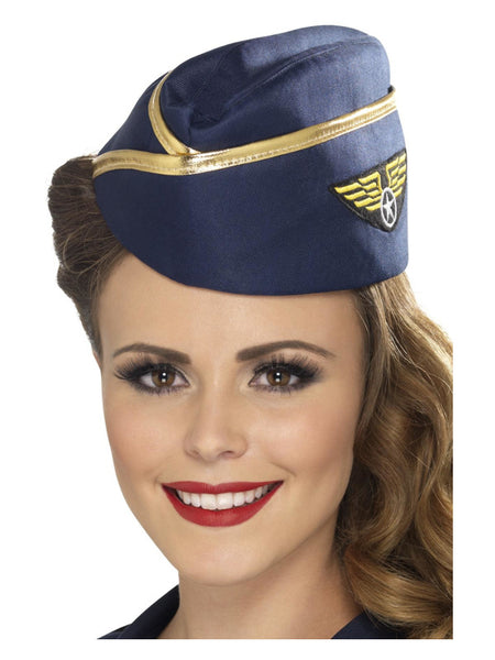 Air Hostess Hat, Blue