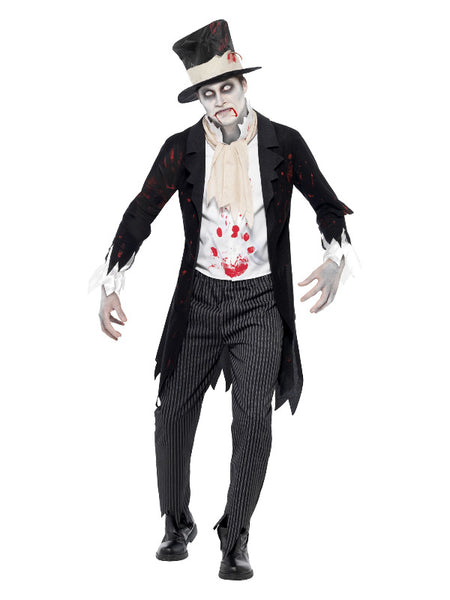 Till Death Do Us Part Zombie Groom Costume, Black