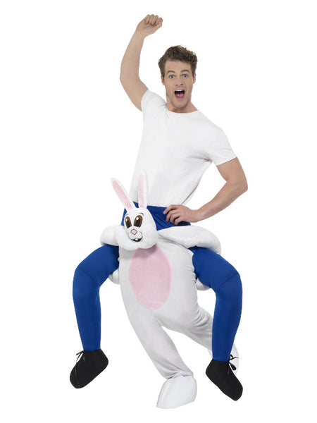 Piggyback Rabbit Costume, White