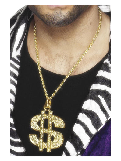 Dollar Sign Medallion, Gold