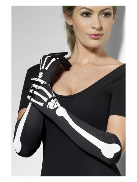 Skeleton Gloves, Black