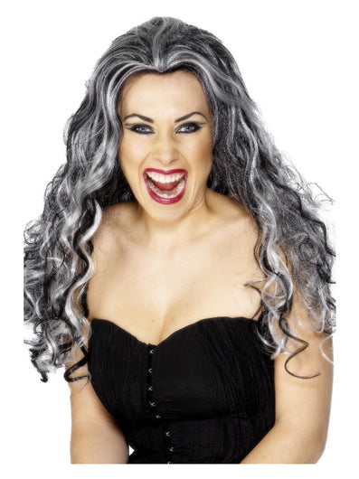 Renaissance Vamp Wig, Black & White
