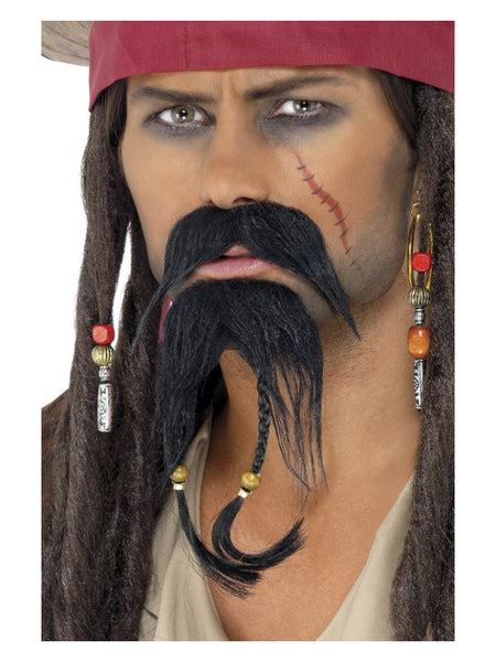 Pirate Facial Hair Set, Black