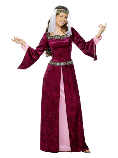 Maid Marion Costume, Burgundy