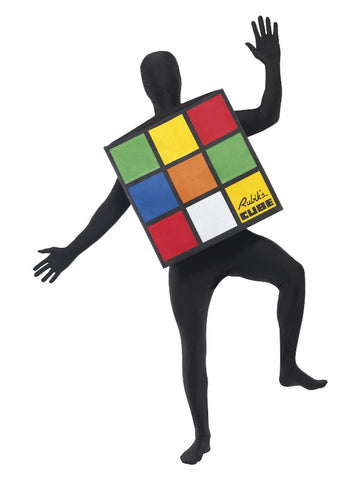 Rubik's Cube Unisex Costume, Multi-Coloured