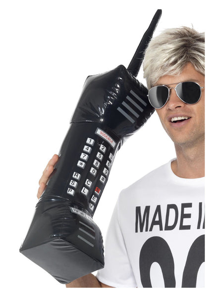 Inflatable Retro Mobile Phone, Black