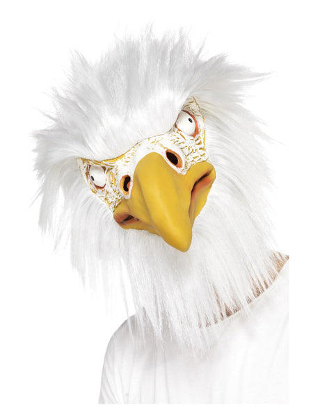 Eagle Mask, Full Overhead, White