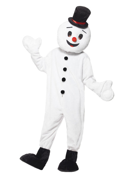 Snowman Mascot Costume, White