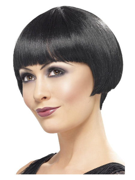 20s Flapper Bob Wig, Black