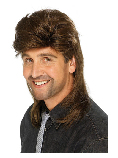 Mullet Wig, Brown