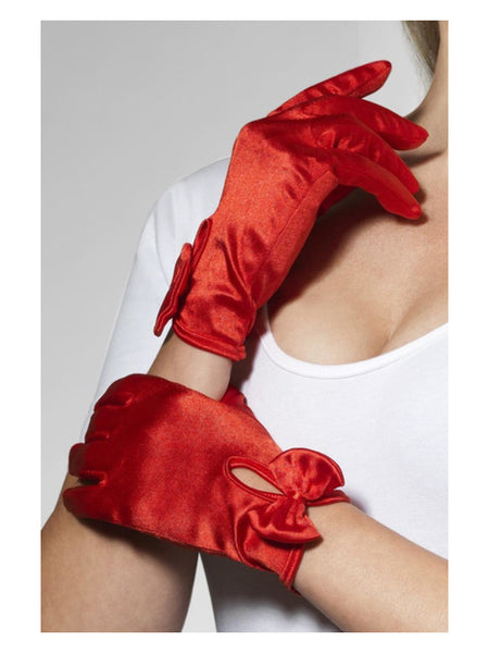 Gloves, Short, Red