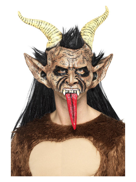 Beast / Krampus Demon Mask, Brown