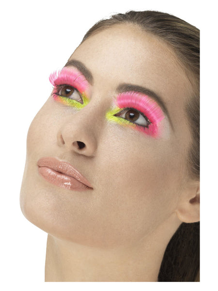 80s Party Eyelashes, Neon Pink