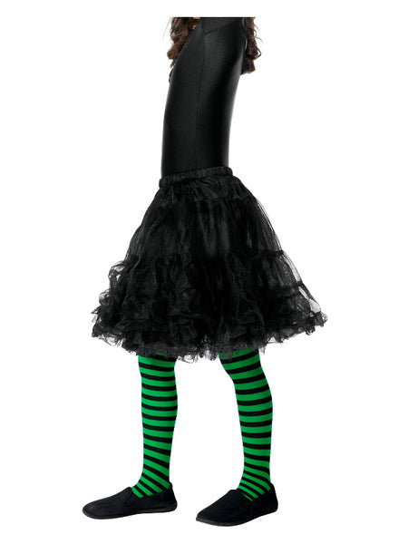 Wicked Witch Tights, Child, Green & Black