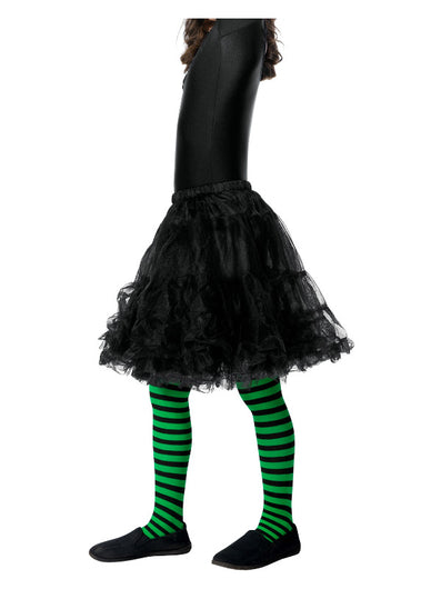 Wicked Witch Tights, Child, Green & Black
