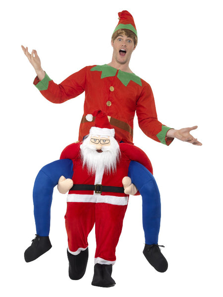 Piggyback Santa Costume, Red