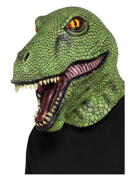 Dinosaur Latex Mask, Green