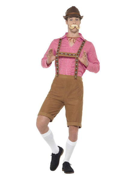 Mr Bavarian Costume, Red & Brown