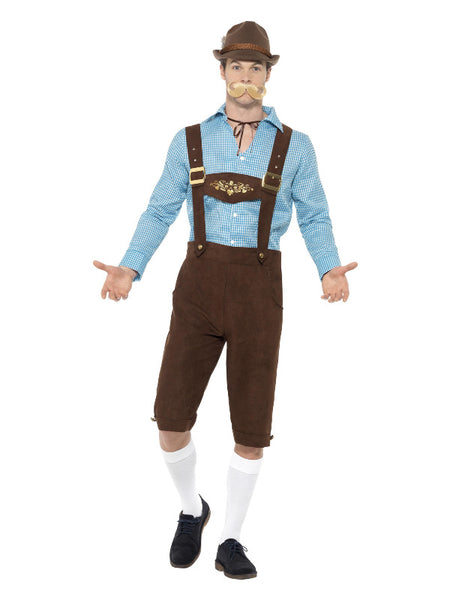 Beer Fest Costume, Blue & Brown