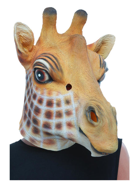 Giraffe Latex Mask, Brown