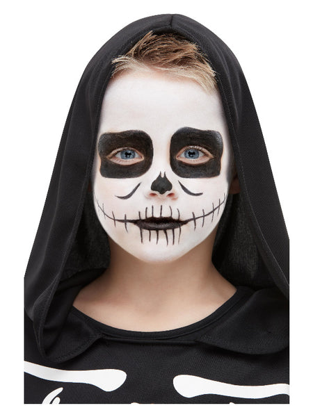 Smiffys Make-Up FX, Kids Skeleton Kit, Aqua, Black