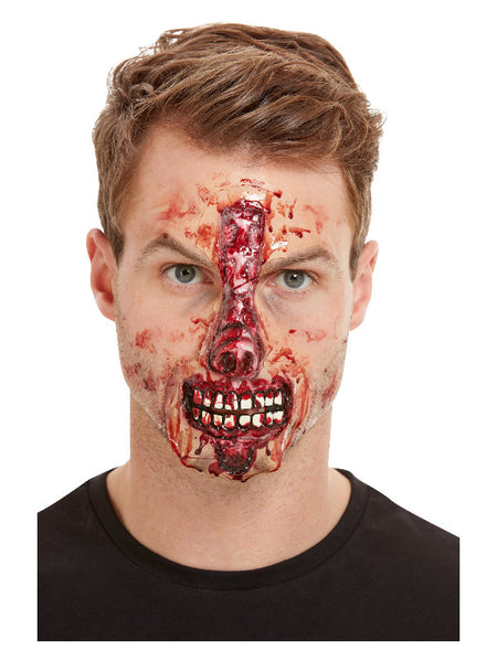 Smiffys Make-Up FX, Exposed Nose & Mouth, Red
