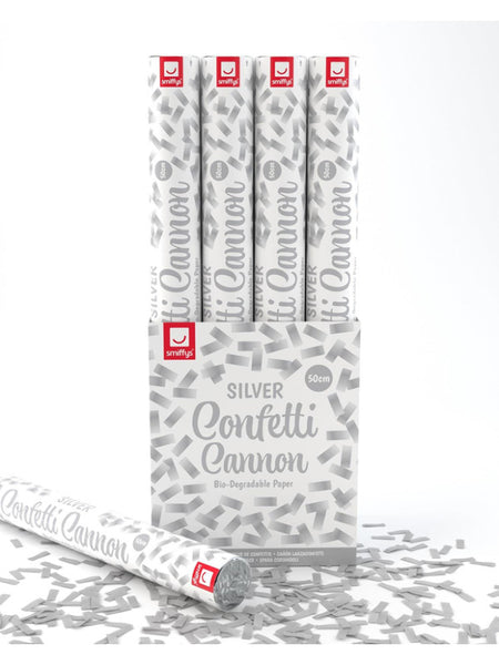 50cm Confetti Cannon, Silver