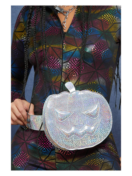 Fever Holographic Pumpkin Bum Bag, Silver