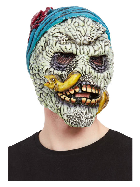 Barnacle Skull Pirate Overhead Mask, Latex