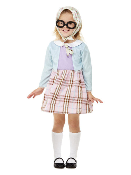 Toddler Old Lady Costume, Blue