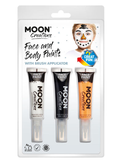 Moon Creations Face & Body Paints and Brush,