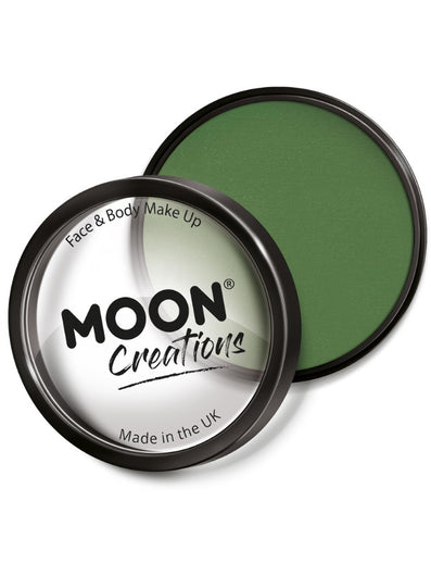 Moon Creations Pro Face Paint Cake Pot,Grass Green