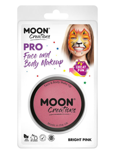 Moon Creations Pro Face Paint Cake Pot,Bright Pink