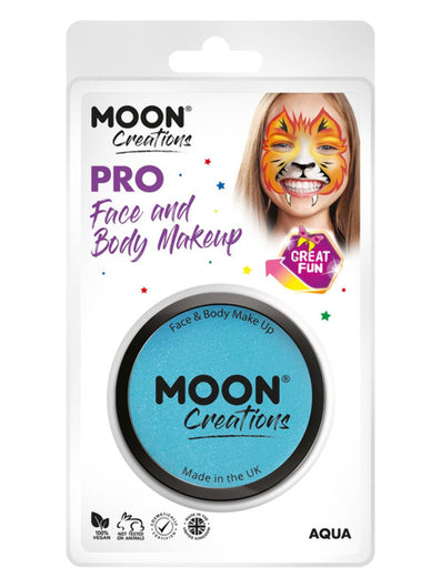 Moon Creations Pro Face Paint Cake Pot, Aqua
