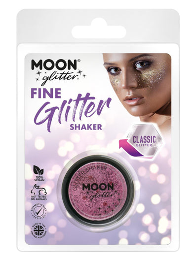 Moon Glitter Classic Fine Glitter Shakers, Pink
