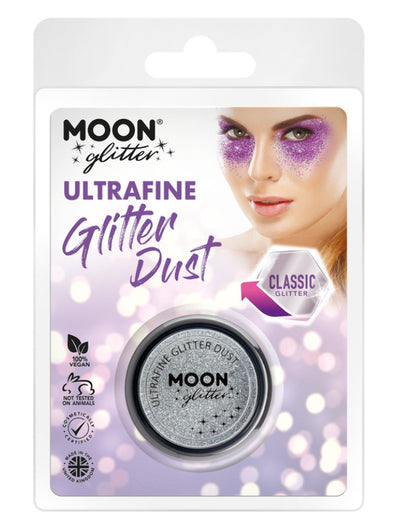 Moon Glitter Classic Ultrafine Glitter Dust,Silver