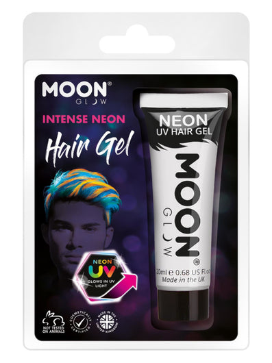 Moon Glow Intense Neon UV Hair Gel, White