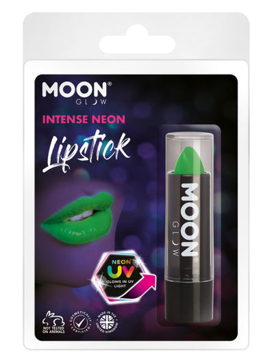Moon Glow Intense Neon UV Lipstick, Intense Green