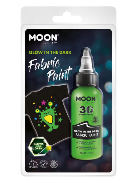 Moon Glow - Glow in the Dark Fabric Paint, Green