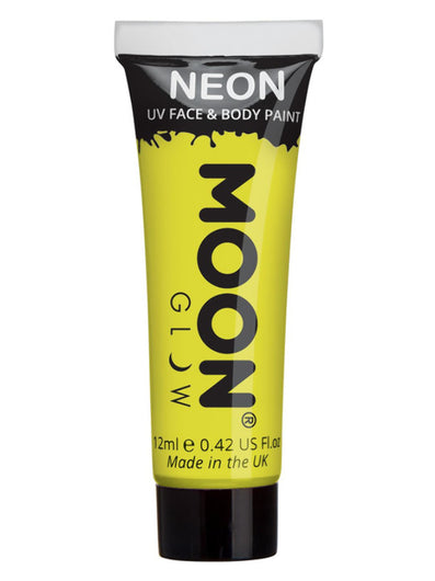 Moon Glow Intense Neon UV Face Paint, Intense Yell