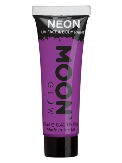 Moon Glow Intense Neon UV Face Paint, Intense Purp