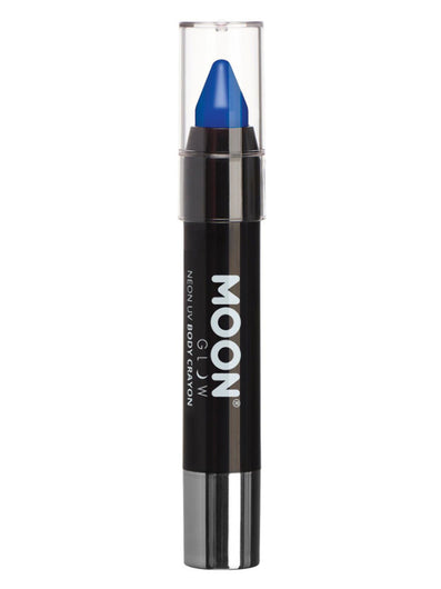 Moon Glow Intense Neon UV Body Crayons, Intense Bl