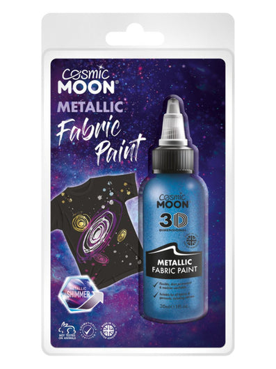Cosmic Moon Metallic fabric Paint, Blue