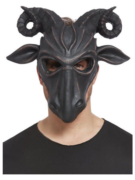 Deluxe Satanic Ram Mask, Foam Latex